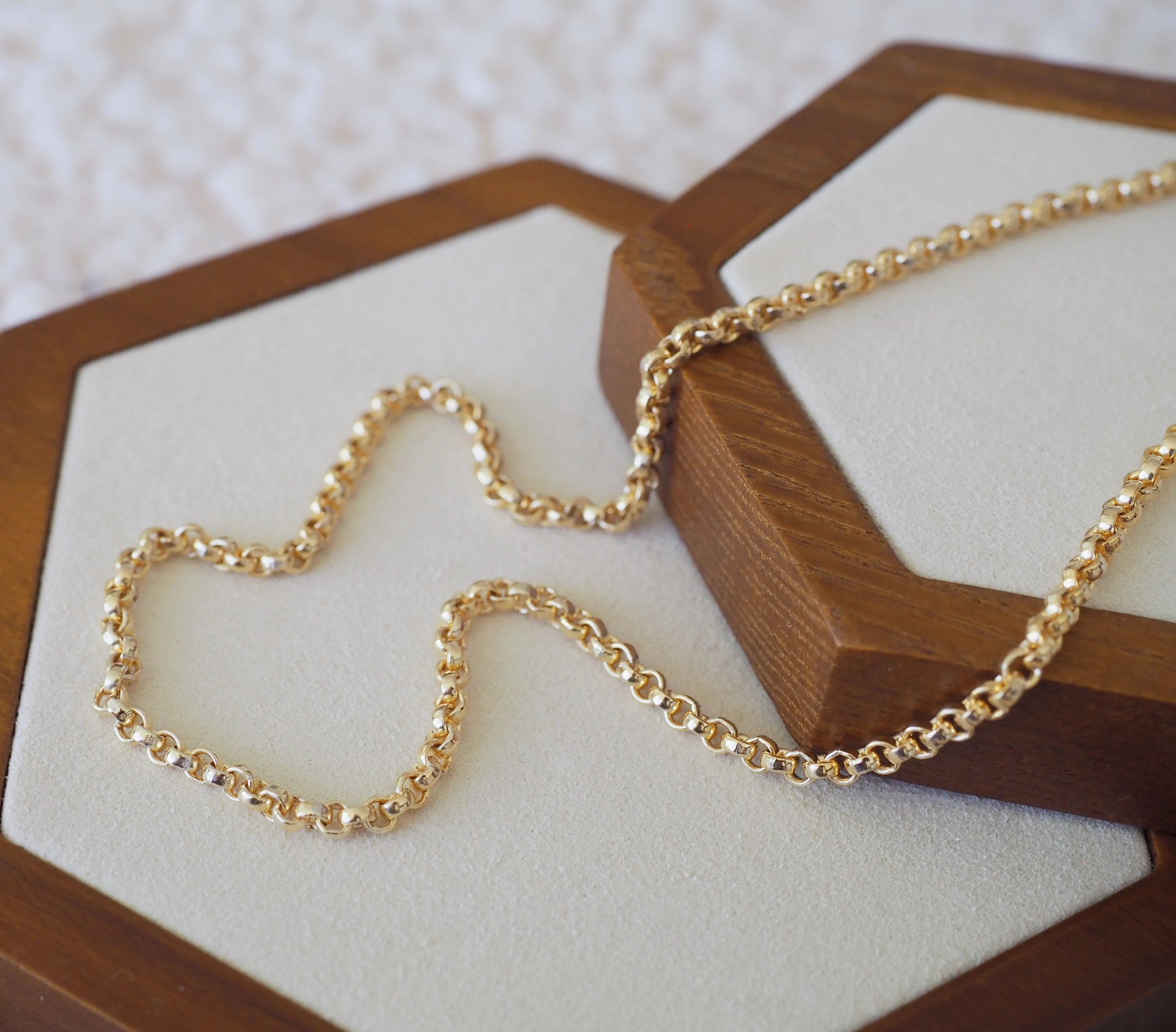 Gold filled sales belcher chain